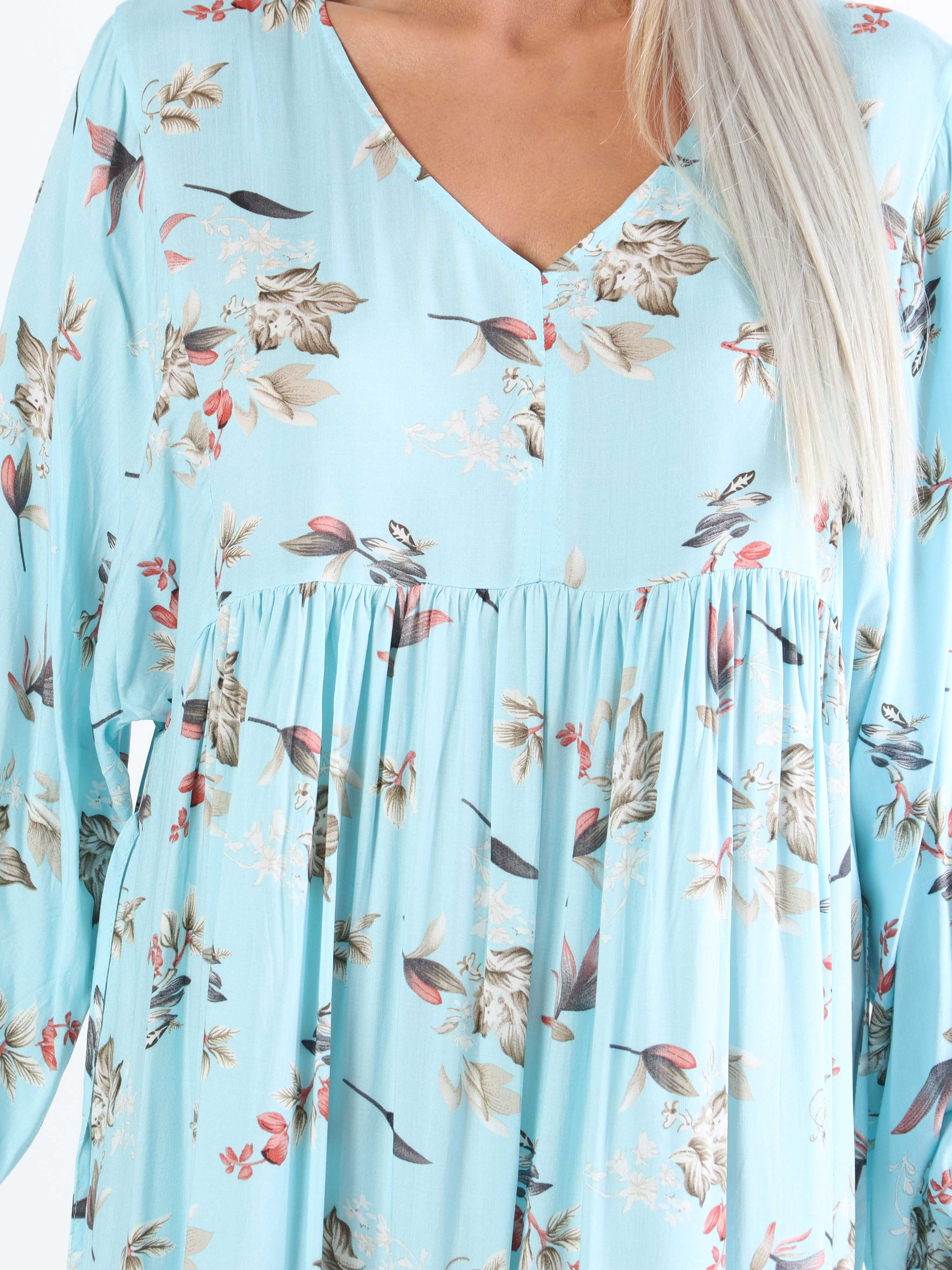 Michelle - Sød plussize blomstret kjole